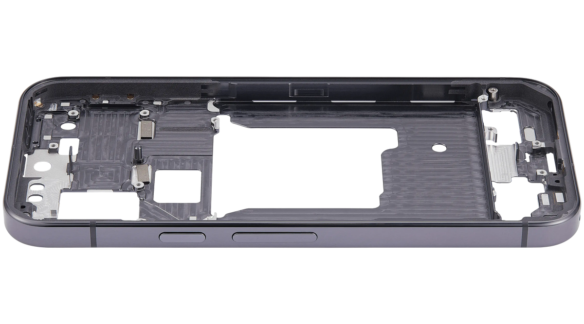 Mid-Frame Housing For Google Pixel 9 Pro (US Version) (Obsidian) - replacement part additional angle