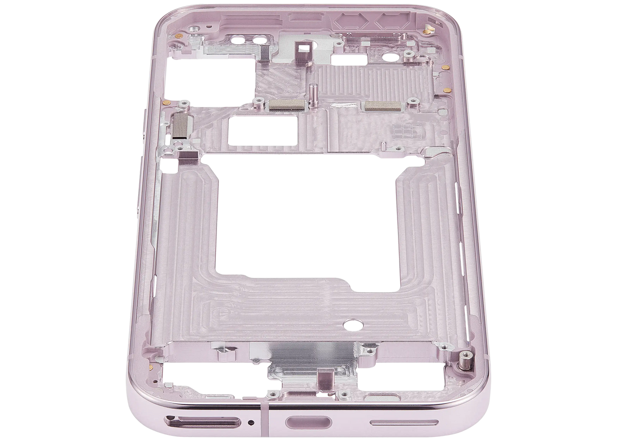 Mid-Frame Housing For Google Pixel 9 Pro (US Version) (Rose Quartz) - replacement component detail view