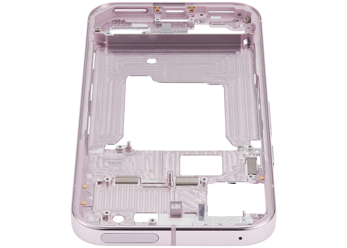 Mid-Frame Housing For Google Pixel 9 Pro (US Version) (Rose Quartz) - phone repair part close-up