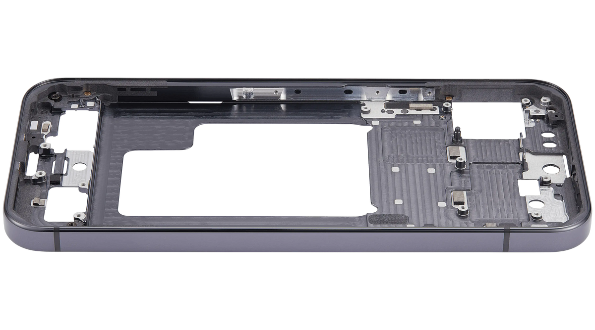 Mid-Frame Housing For Google Pixel 9 Pro XL (US Version) (Obsidian) - repair component detailed angle