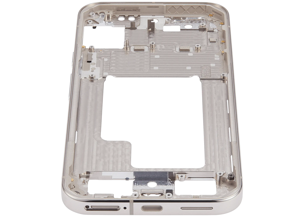 Mid-Frame Housing For Google Pixel 9 Pro XL (US Version) (Porcelain) - replacement component detail view