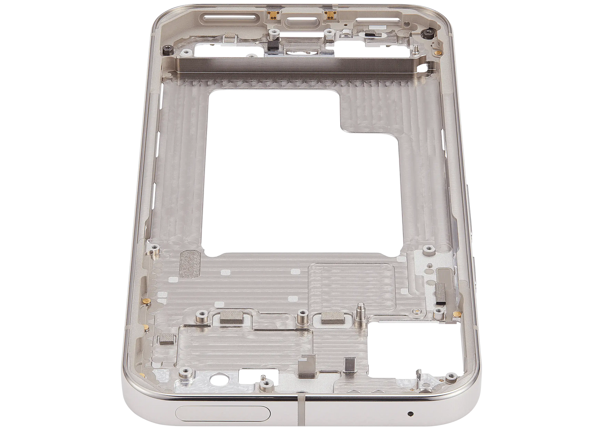 Mid-Frame Housing For Google Pixel 9 Pro XL (US Version) (Porcelain) - phone repair part close-up
