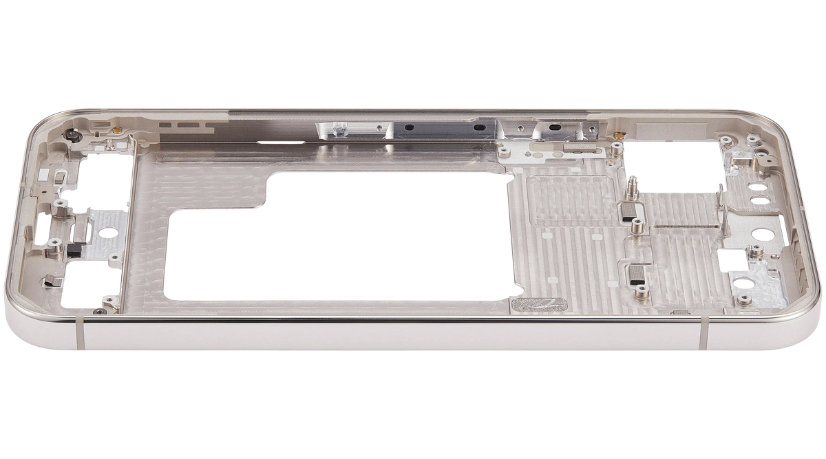 Mid-Frame Housing For Google Pixel 9 Pro XL (US Version) (Porcelain) - repair component detailed angle