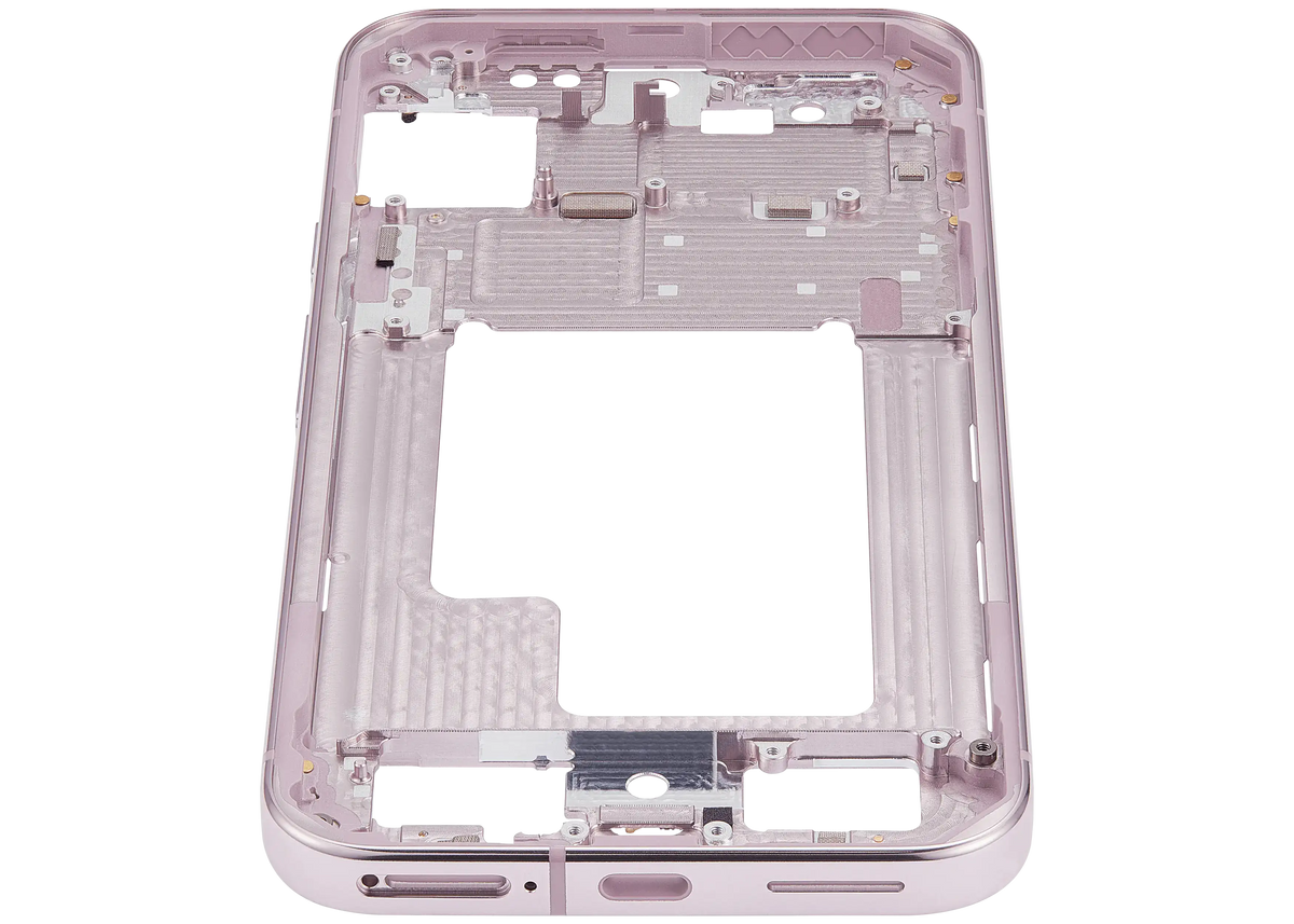Mid-Frame Housing For Google Pixel 9 Pro XL (US Version) (Rose Quartz) - replacement component detail view