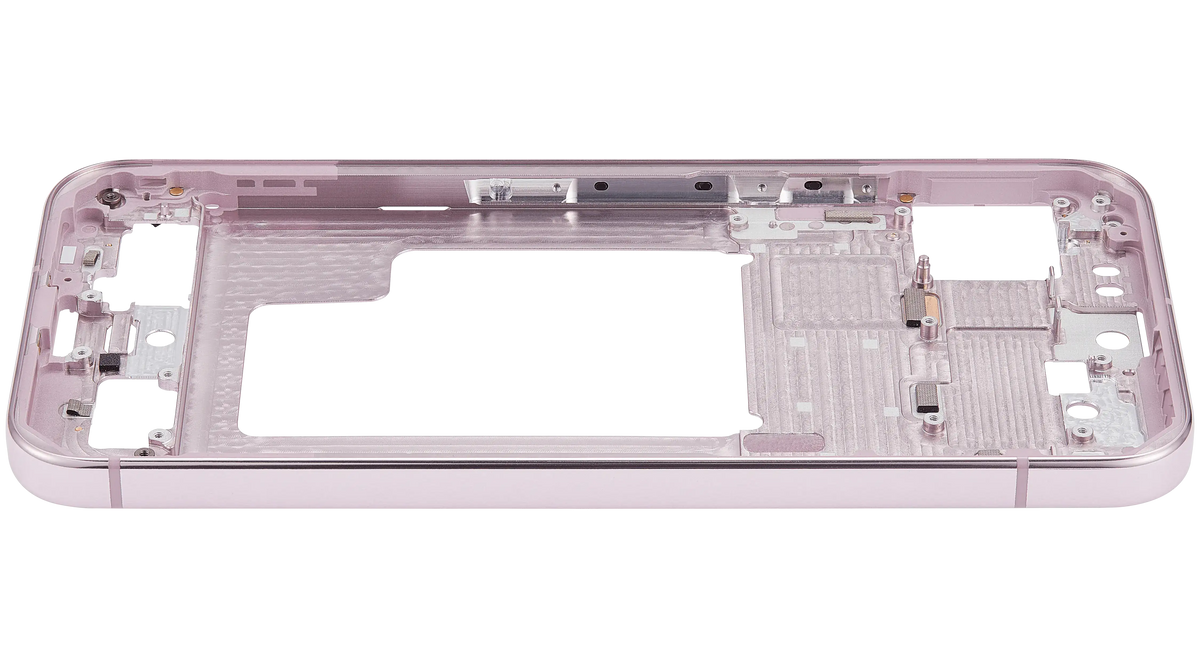 Mid-Frame Housing For Google Pixel 9 Pro XL (US Version) (Rose Quartz) - repair component detailed angle