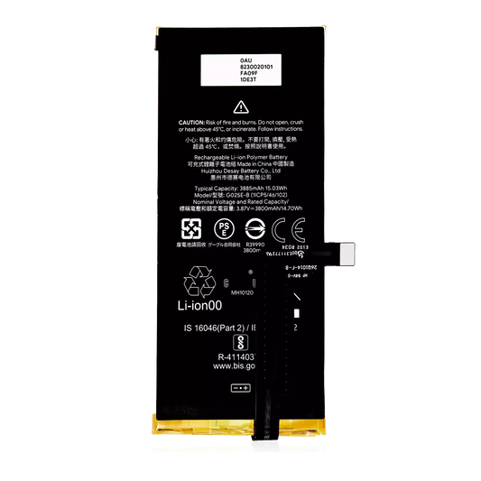 Replacement Battery For Google Pixel 4A 5G (G025E-B) - replacement part product view