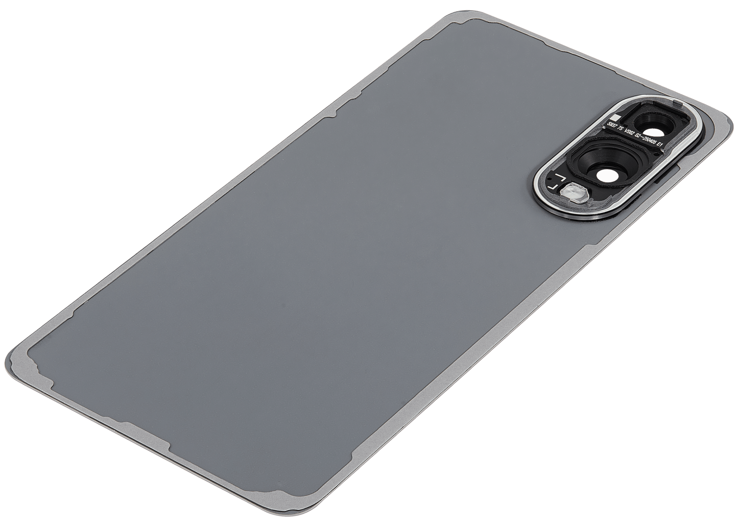 Back Cover Glass With Camera Lens For Samsung Galaxy S25 Edge (No Logo) (Aftermarket Plus) (Titanium Silver)