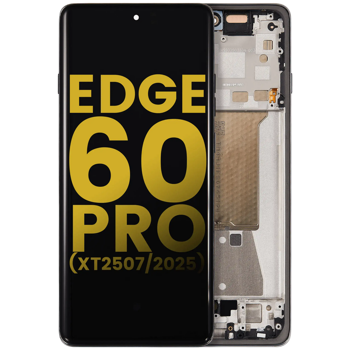OLED Assembly With Frame For Motorola Edge 60 Pro (XT2507 / 2025) (Refurbished) (Shadow) | SKU 107282225630 | image 1