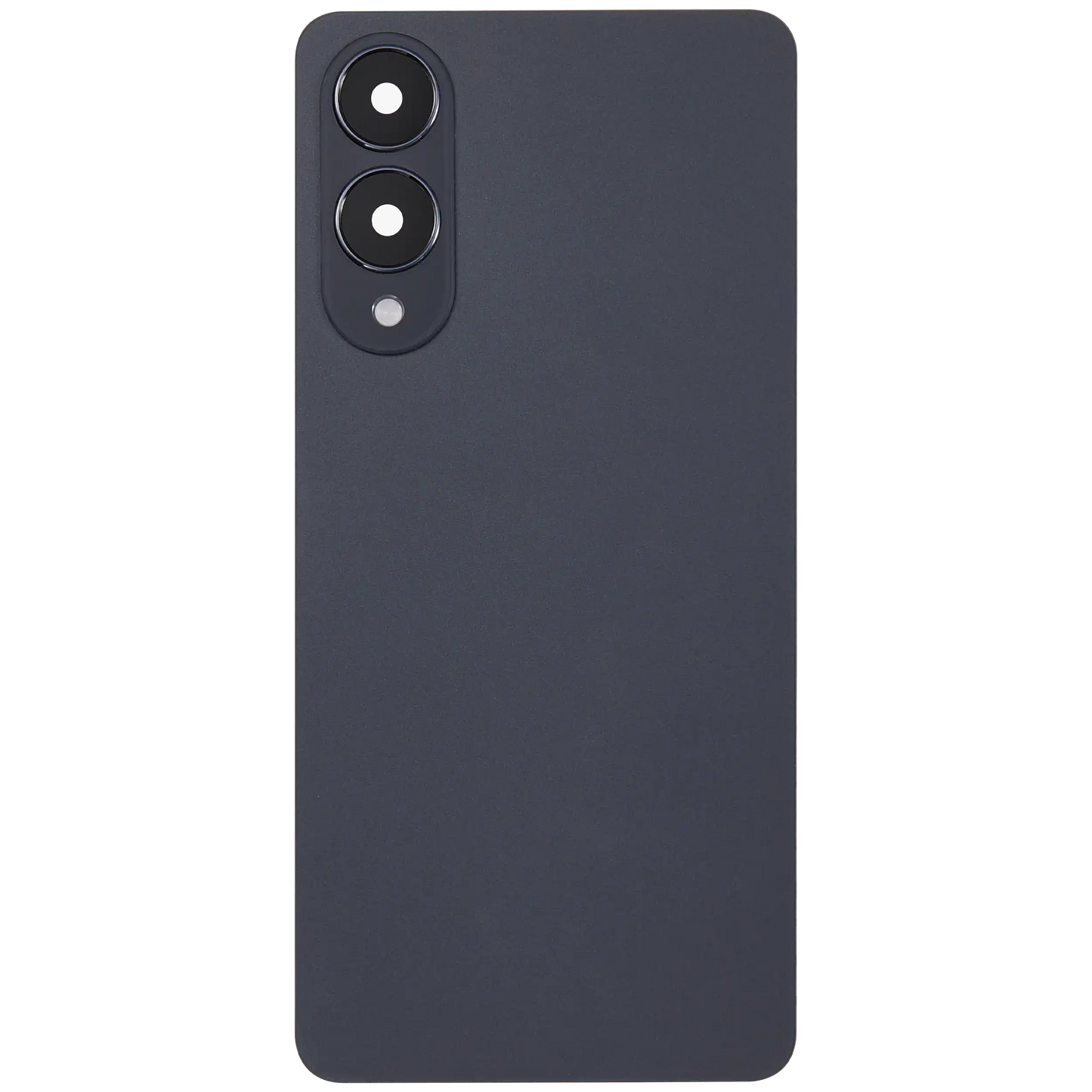 Back Cover Glass With Camera Lens For Samsung Galaxy S25 Edge (No Logo) (Aftermarket Plus) (Titanium Jetblack)