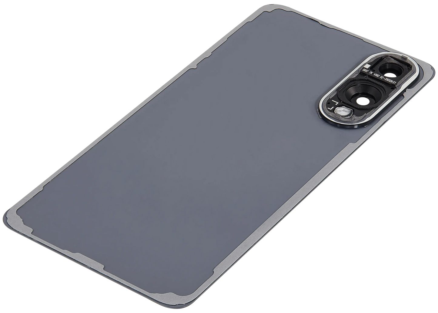 Back Cover Glass With Camera Lens For Samsung Galaxy S25 Edge (No Logo) (Aftermarket Plus) (Titanium Jetblack)