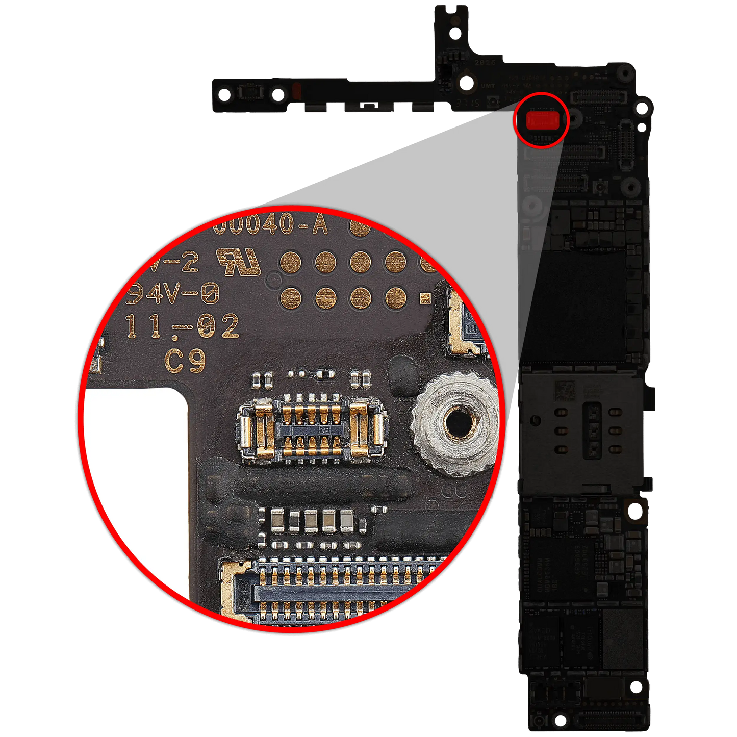 Power Button Flex FPC Connector For iPhone 6S Plus (J4700: 12 Pin)