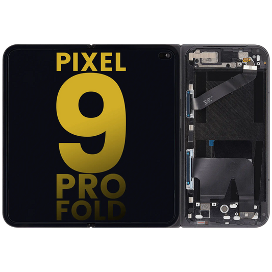 Inner OLED Assembly With Frame For Google Pixel 9 Pro Fold (Refurbished) (Obsidian) - replacement part product view