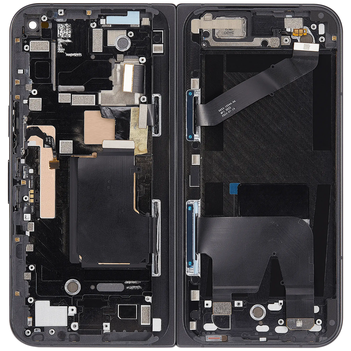 Inner OLED Assembly With Frame For Google Pixel 9 Pro Fold (Refurbished) (Obsidian) - replacement part product view 9