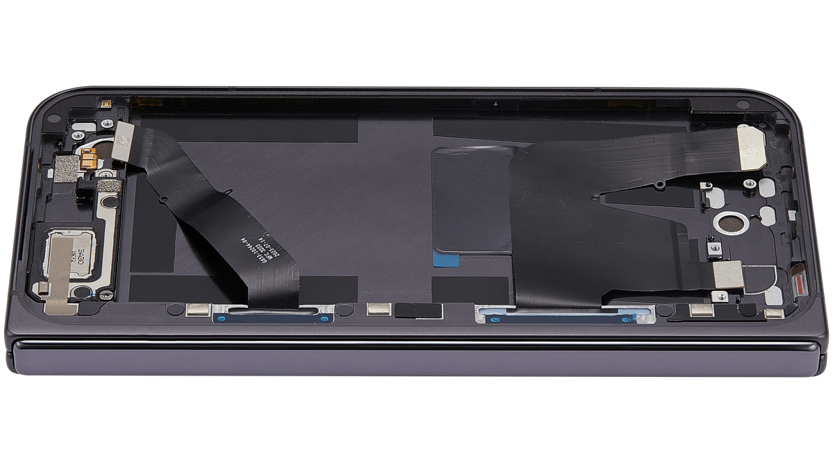 Inner OLED Assembly With Frame For Google Pixel 9 Pro Fold (Refurbished) (Obsidian) - repair component detailed angle