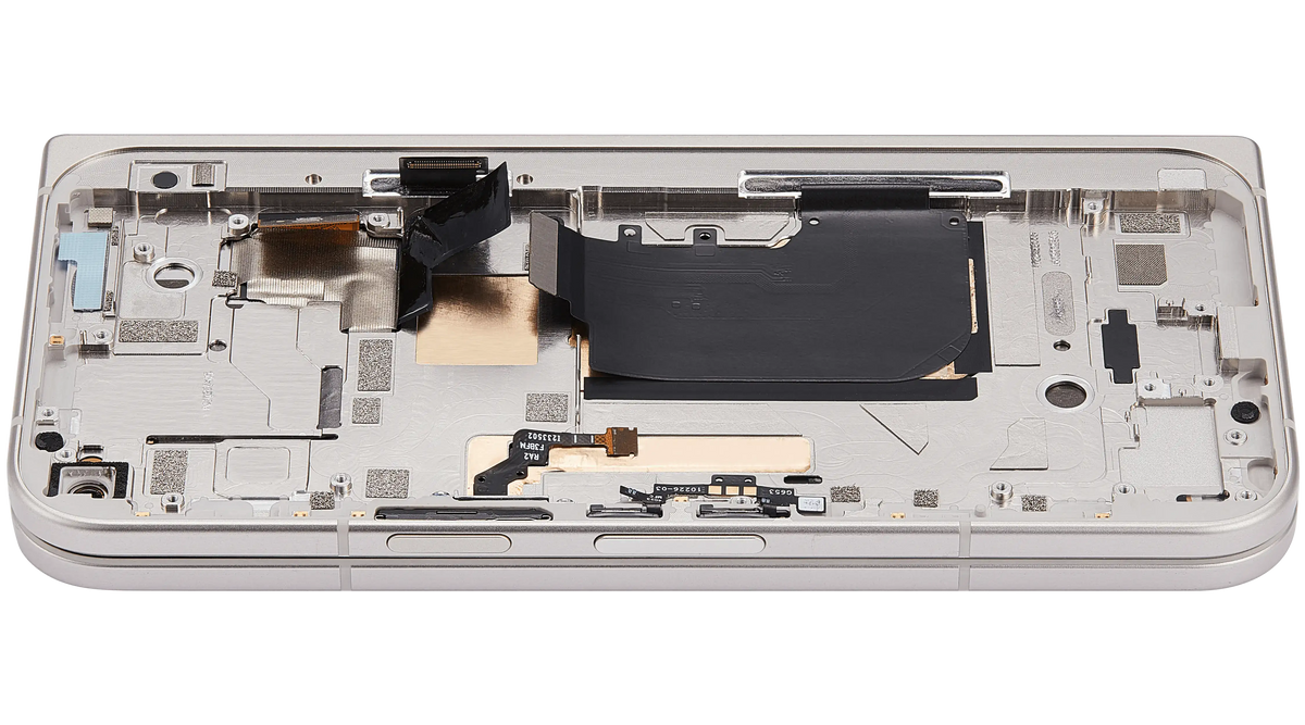 Inner OLED Assembly With Frame For Google Pixel 9 Pro Fold (Refurbished) (Porcelain) - replacement part additional angle