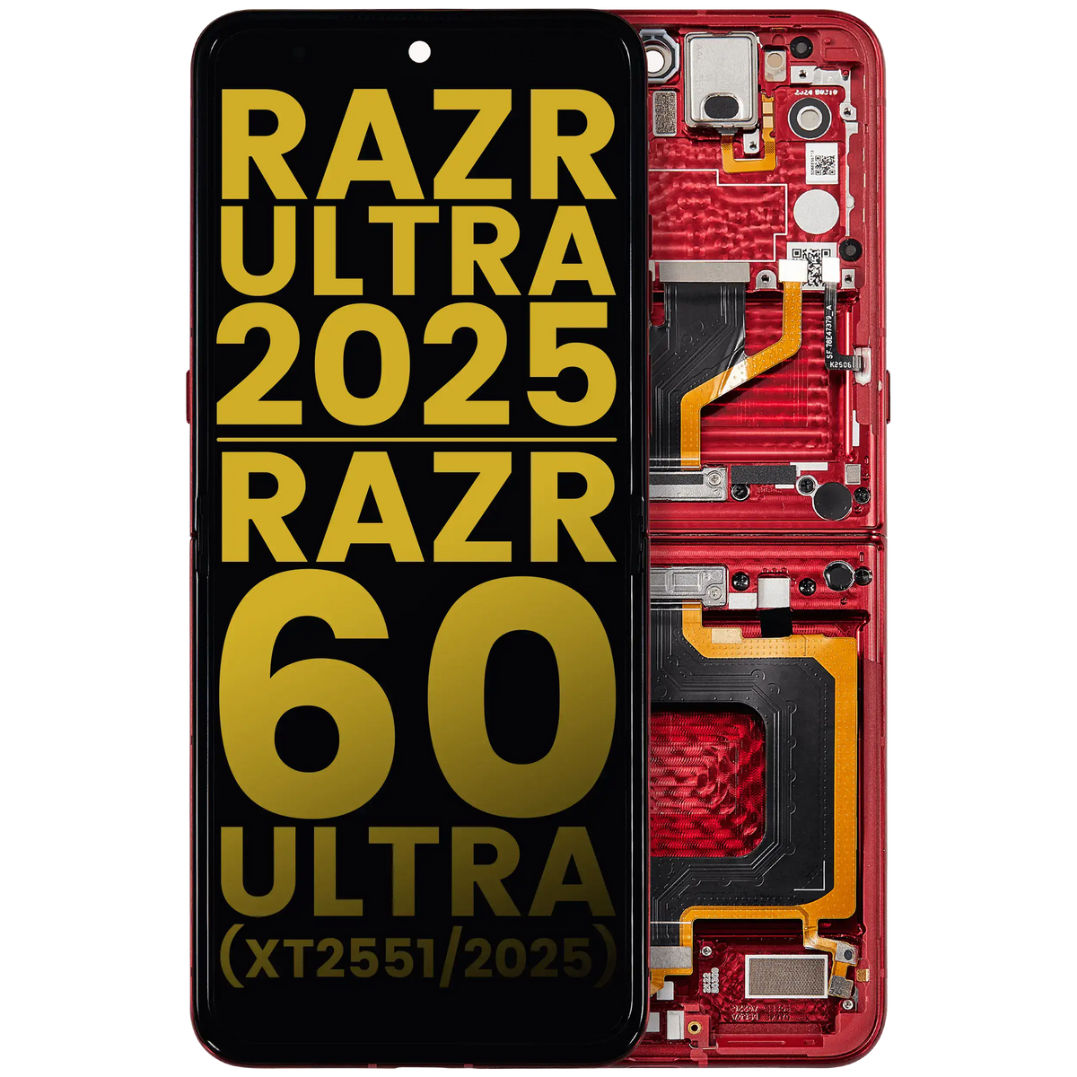 OLED Assembly With Frame For Motorola Razr Ultra 2025 (XT2551 / 2025) / Razr 60 Ultra - Motorola replacement part image 1