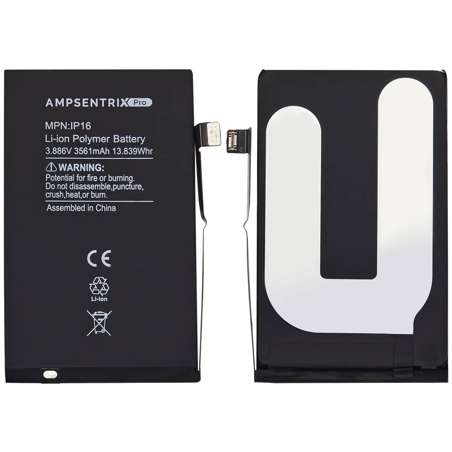 Replacement Battery For iPhone 16 (AmpSentrix Pro)