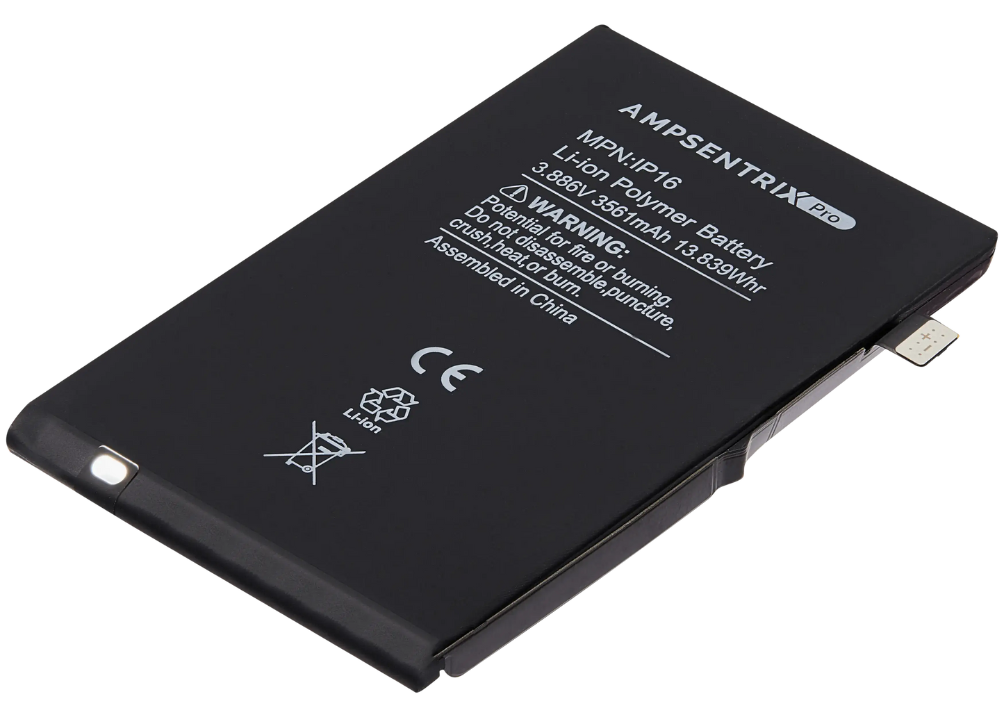 Replacement Battery For iPhone 16 (AmpSentrix Pro)