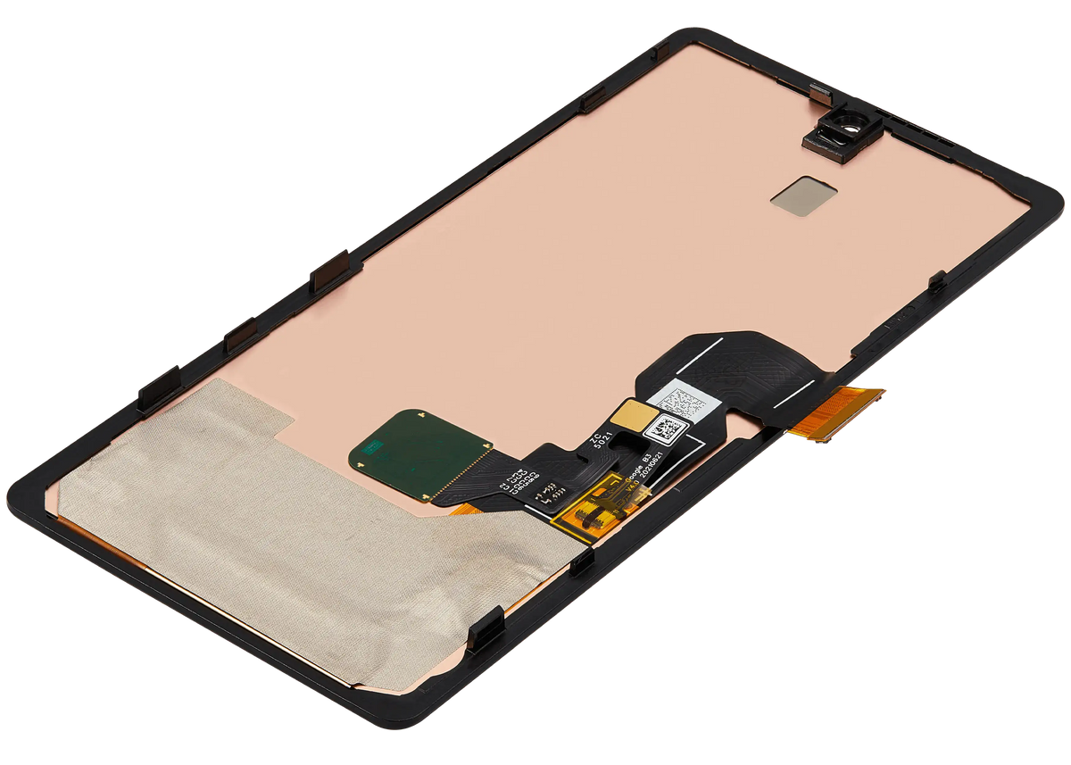 OLED Assembly With Frame (With Fingerprint Sensor) For Google Pixel 6A (Refurbished) (All Colors) - replacement part additional angle
