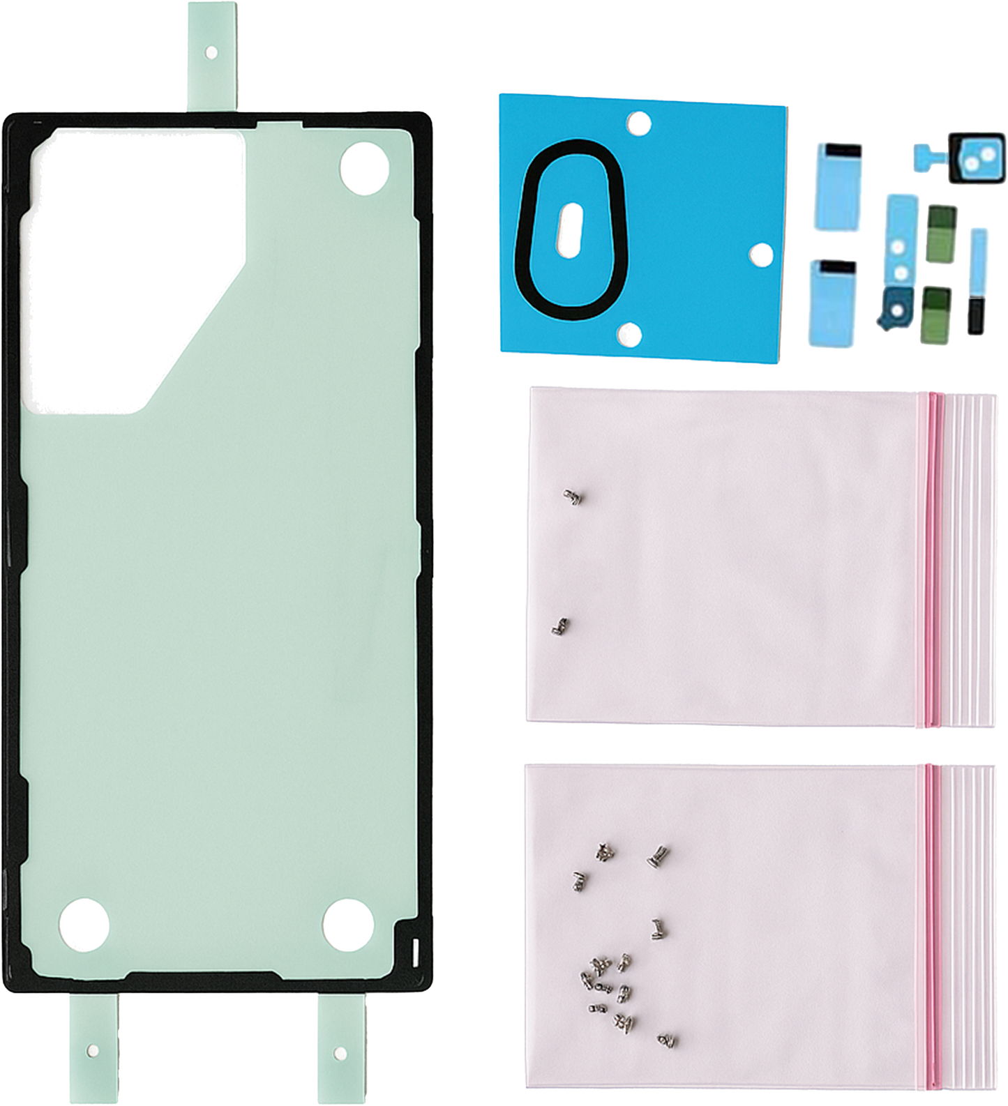 Back Cover Adhesive Tape With Re-Work Kit For Samsung Galaxy S22 Ultra 5G (Service Pack)