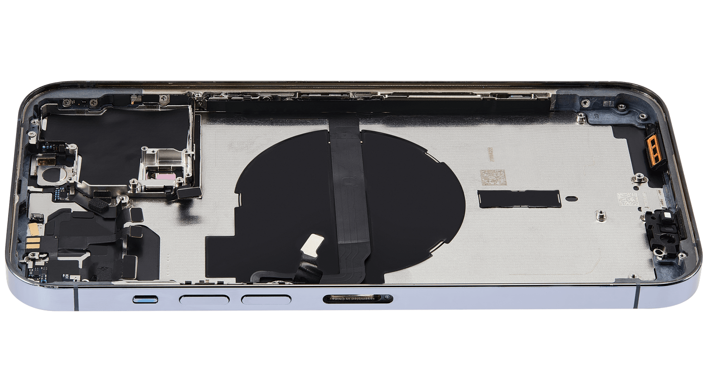 Back Housing W/ Small Parts For iPhone 13 Pro Max (EU / Global Version) (Used OEM Pull: Grade B) (Sierra Blue)