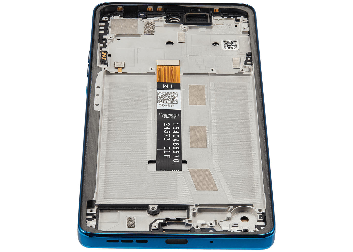 LCD Assembly With Frame For Motorola Moto G75 5G (XT2437 / 2024) (Refurbished) (Aqua Blue) replacement part SKU 107282225915 image 4