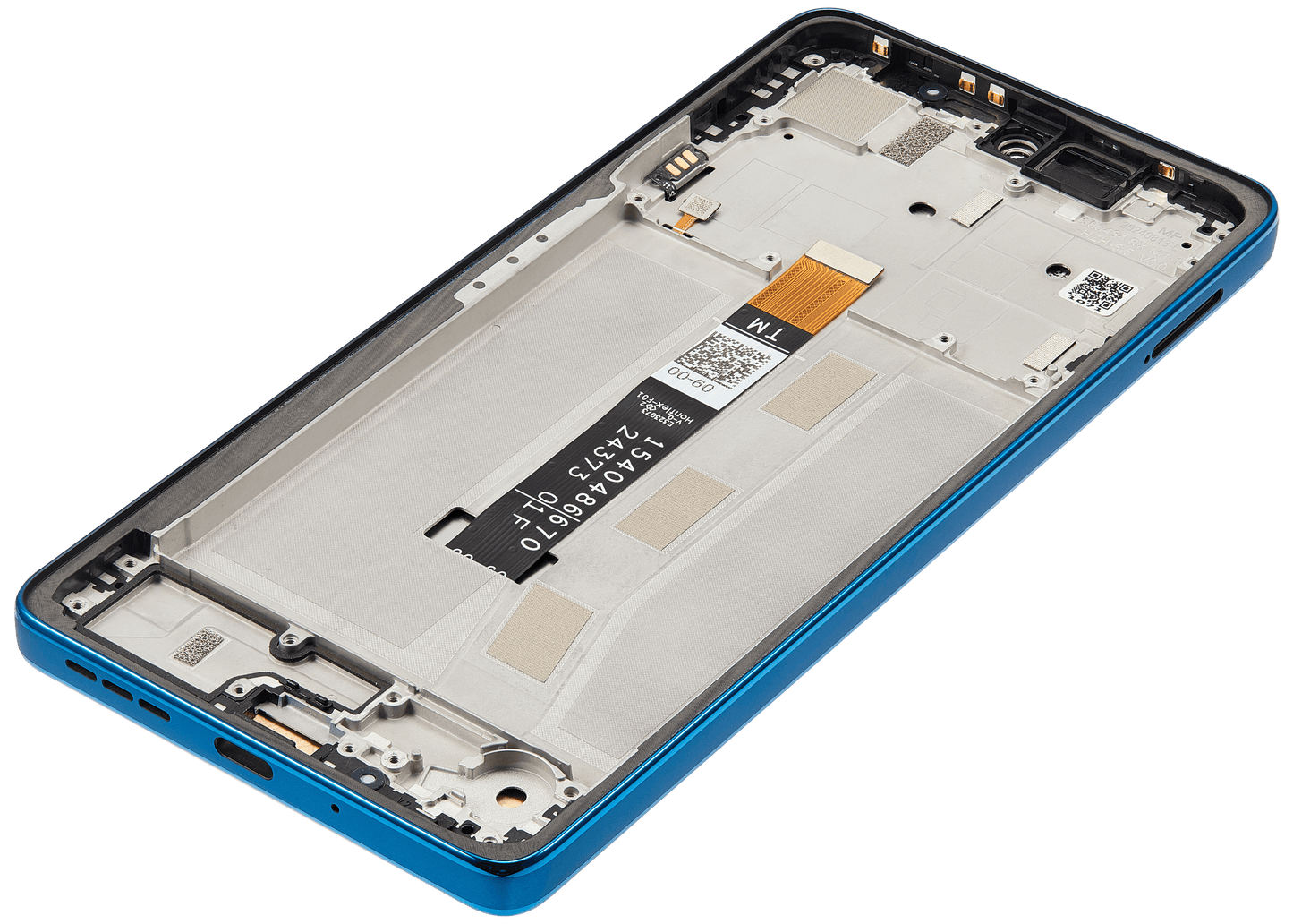 LCD Assembly With Frame For Motorola Moto G75 5G (XT2437 / 2024) (Refurbished) (Aqua Blue) replacement part SKU 107282225915 image 2
