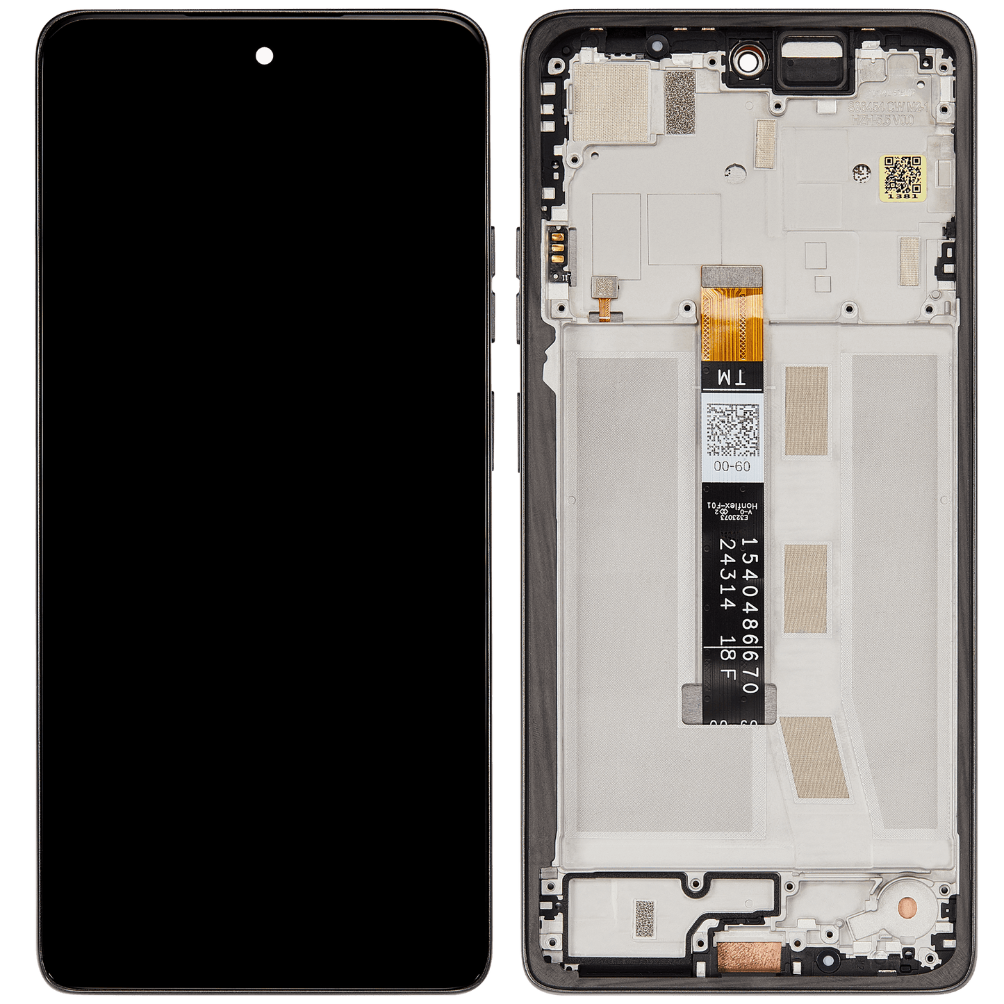 LCD Assembly With Frame For Motorola Moto G75 5G (XT2437 / 2024) (Refurbished) (Charcoal Gray) replacement part SKU 107282225916 image 7