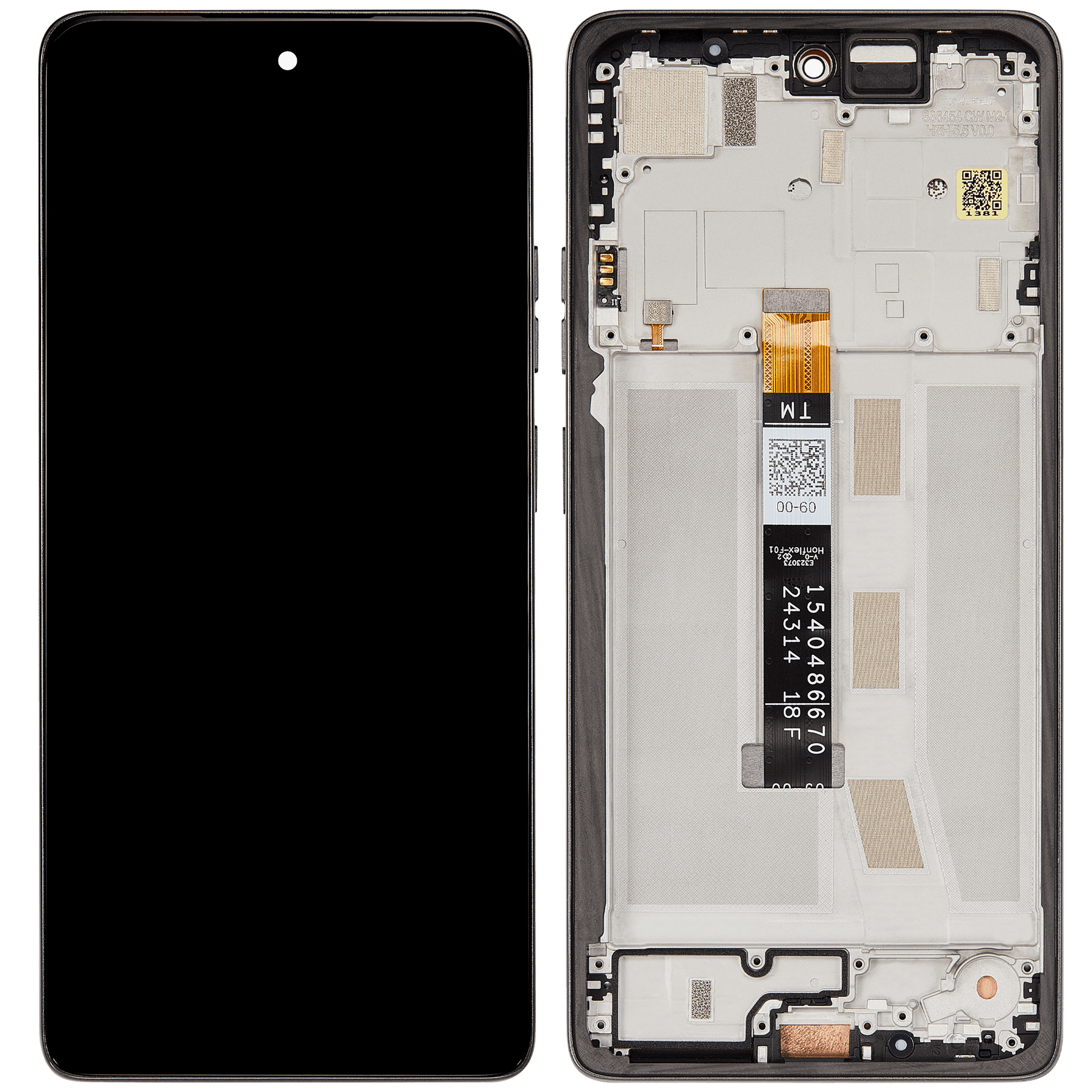 LCD Assembly With Frame For Motorola Moto G75 5G (XT2437 / 2024) (Refurbished) (Charcoal Gray) replacement part SKU 107282225916 image 7