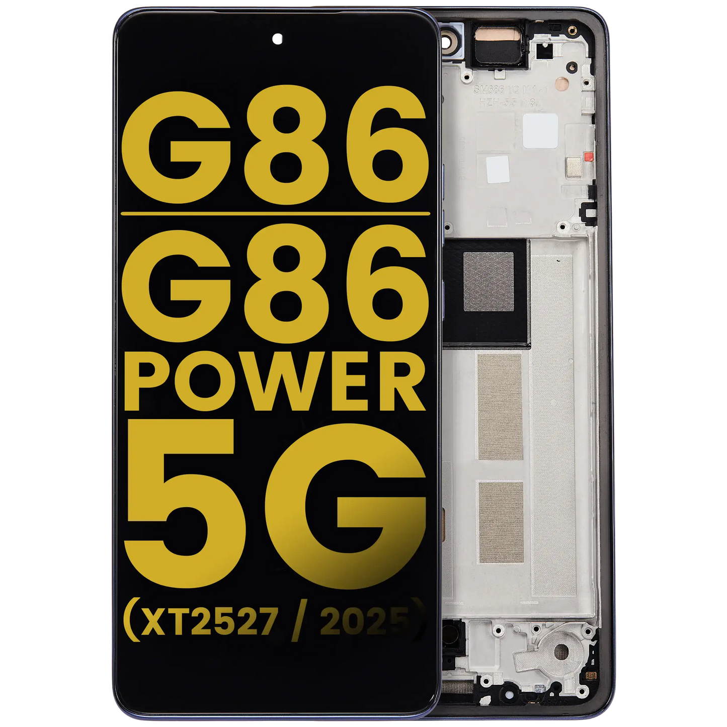 OLED Assembly With Frame For Motorola Moto G86 / G86 Power 5G (XT2527 / 2025) (Refurbished) (Spellbound) replacement part SKU 107282226000 image 1