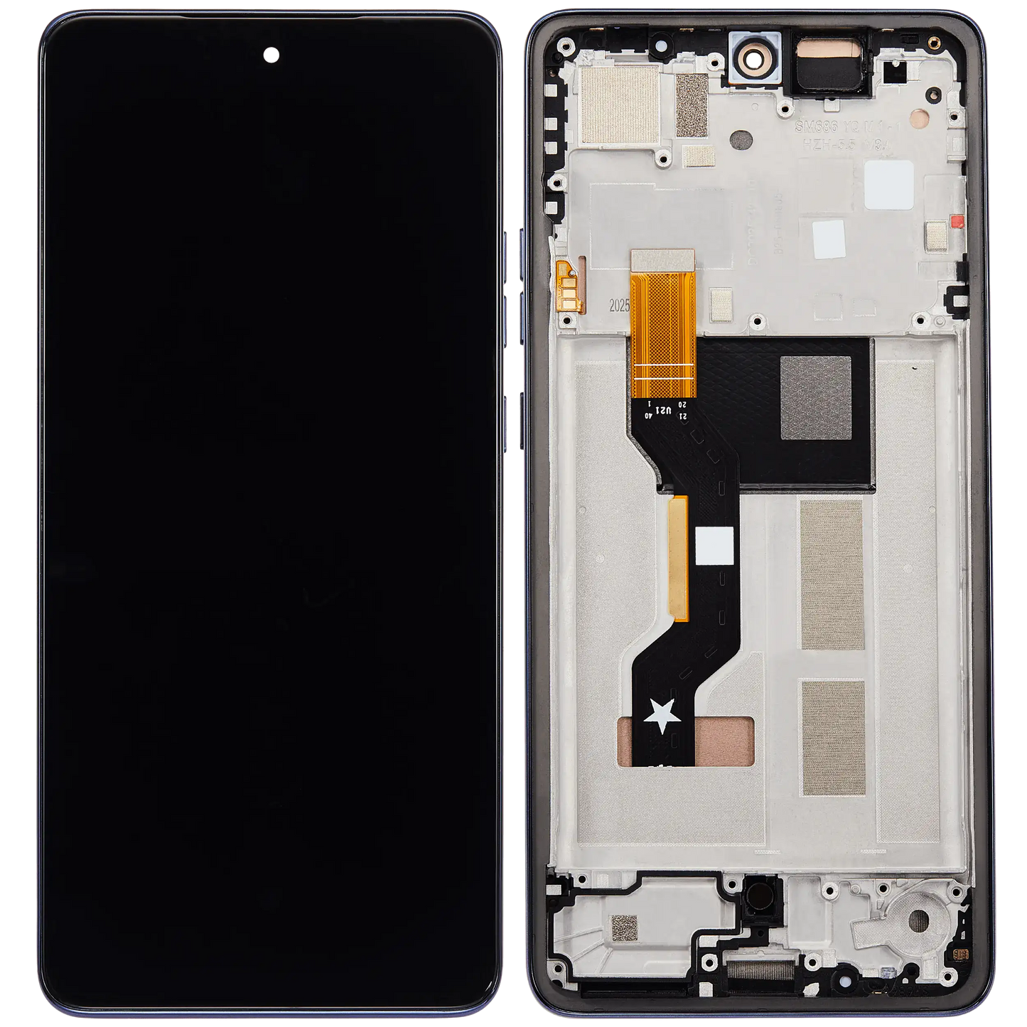 OLED Assembly With Frame For Motorola Moto G86 / G86 Power 5G (XT2527 / 2025) (Refurbished) (Spellbound) replacement part SKU 107282226000 image 7