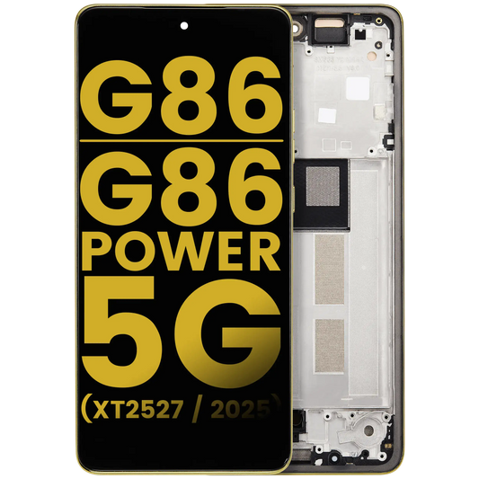 OLED Assembly With Frame For Motorola Moto G86 / G86 Power 5G (XT2527 / 2025) (Refurbished) (Golden Cypress) replacement part SKU 107282226001 image 1