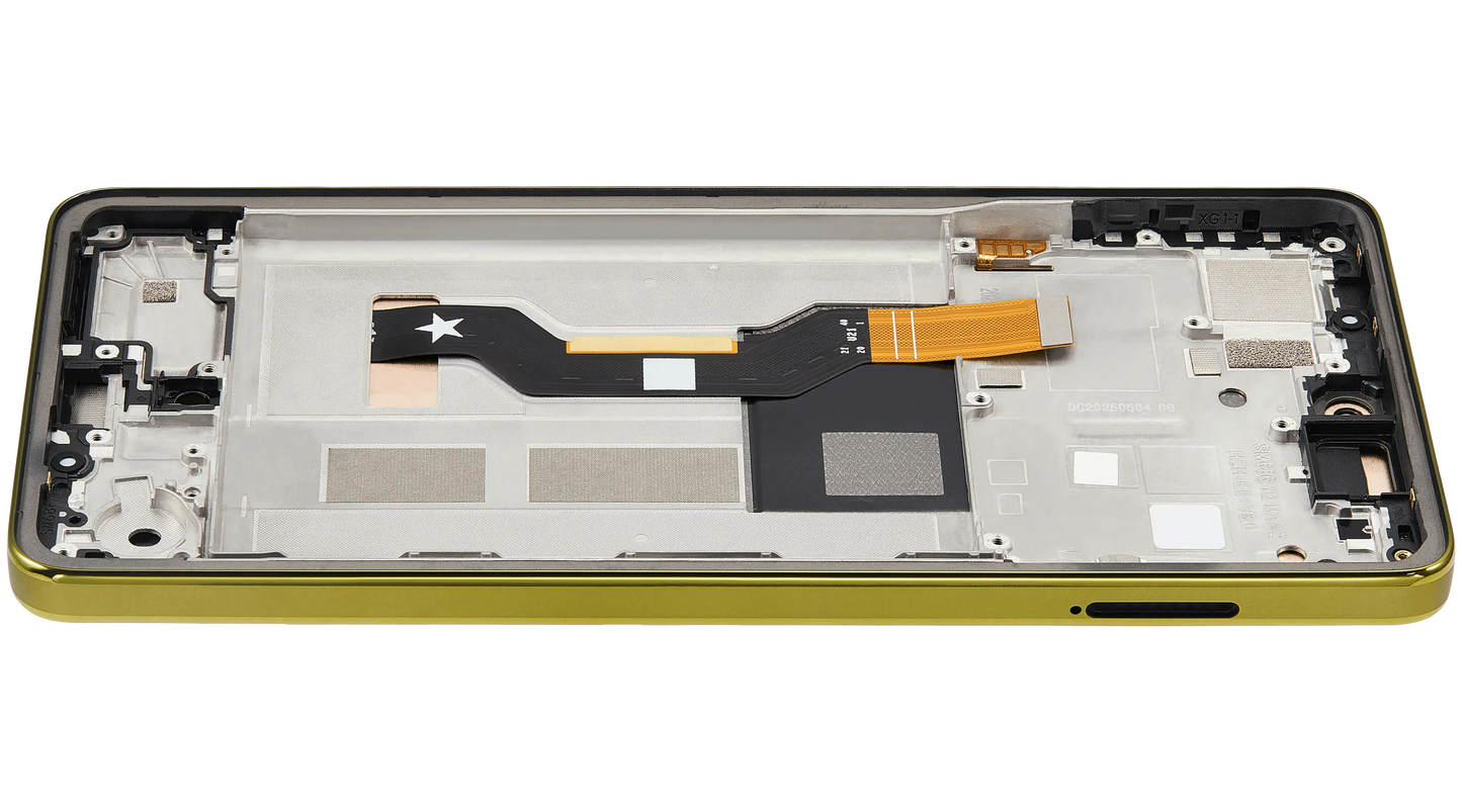 OLED Assembly With Frame For Motorola Moto G86 / G86 Power 5G (XT2527 / 2025) (Refurbished) (Golden Cypress) replacement part SKU 107282226001 image 6