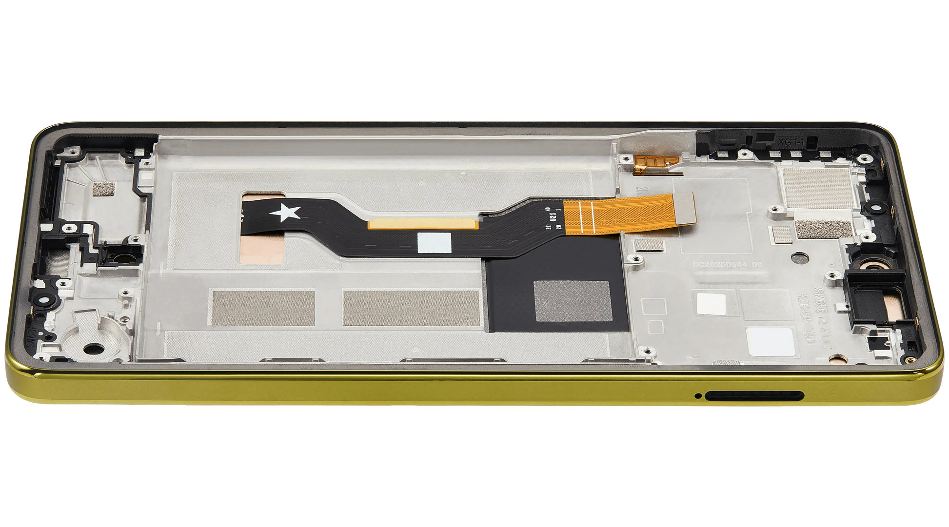 OLED Assembly With Frame For Motorola Moto G86 / G86 Power 5G (XT2527 / 2025) (Refurbished) (Golden Cypress) replacement part SKU 107282226001 image 6