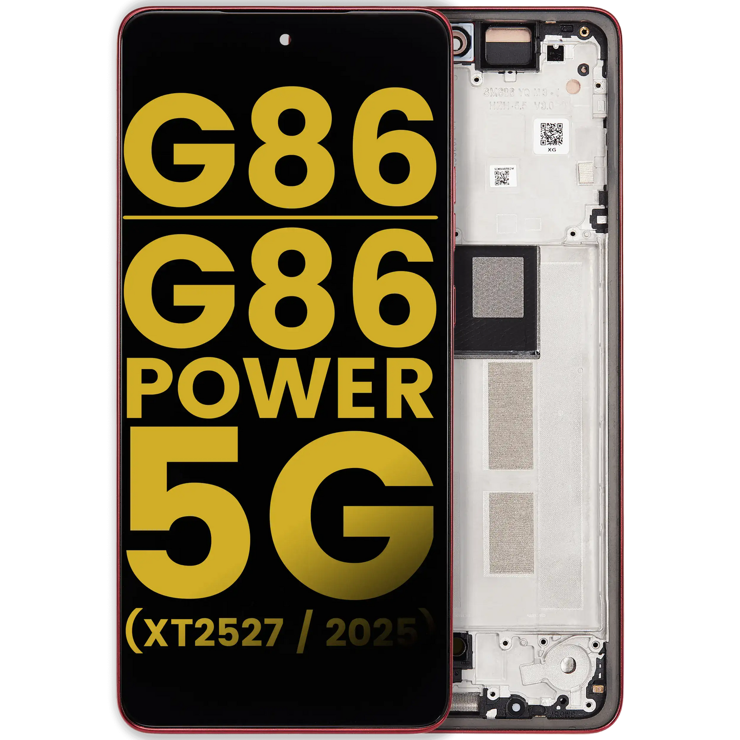 OLED Assembly With Frame For Motorola Moto G86 / G86 Power 5G (XT2527 / 2025) (Refurbished) (Chrysanthemum) replacement part SKU 107282226003 image 1
