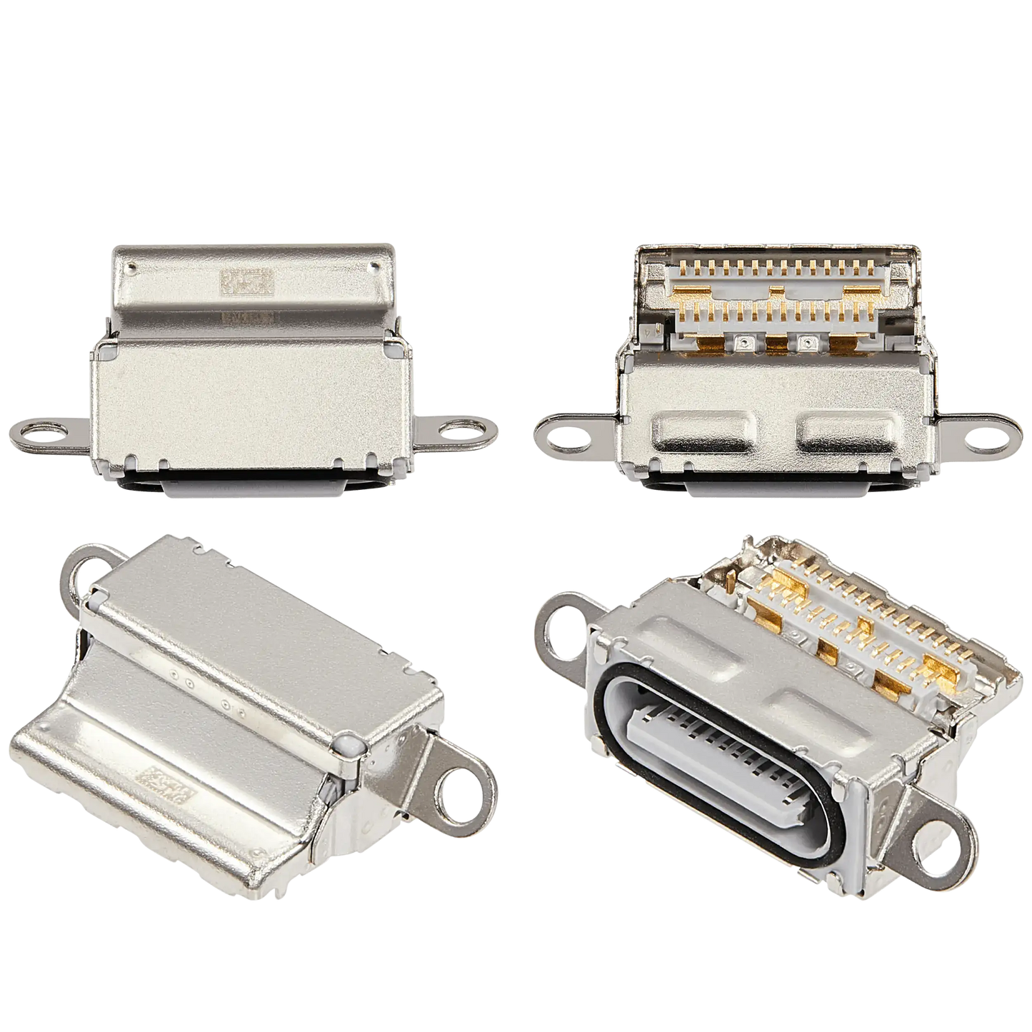 Charging Port Only For iPad 11 (2025) (Soldering Required) (Premium) (10 Pack) (Silver)