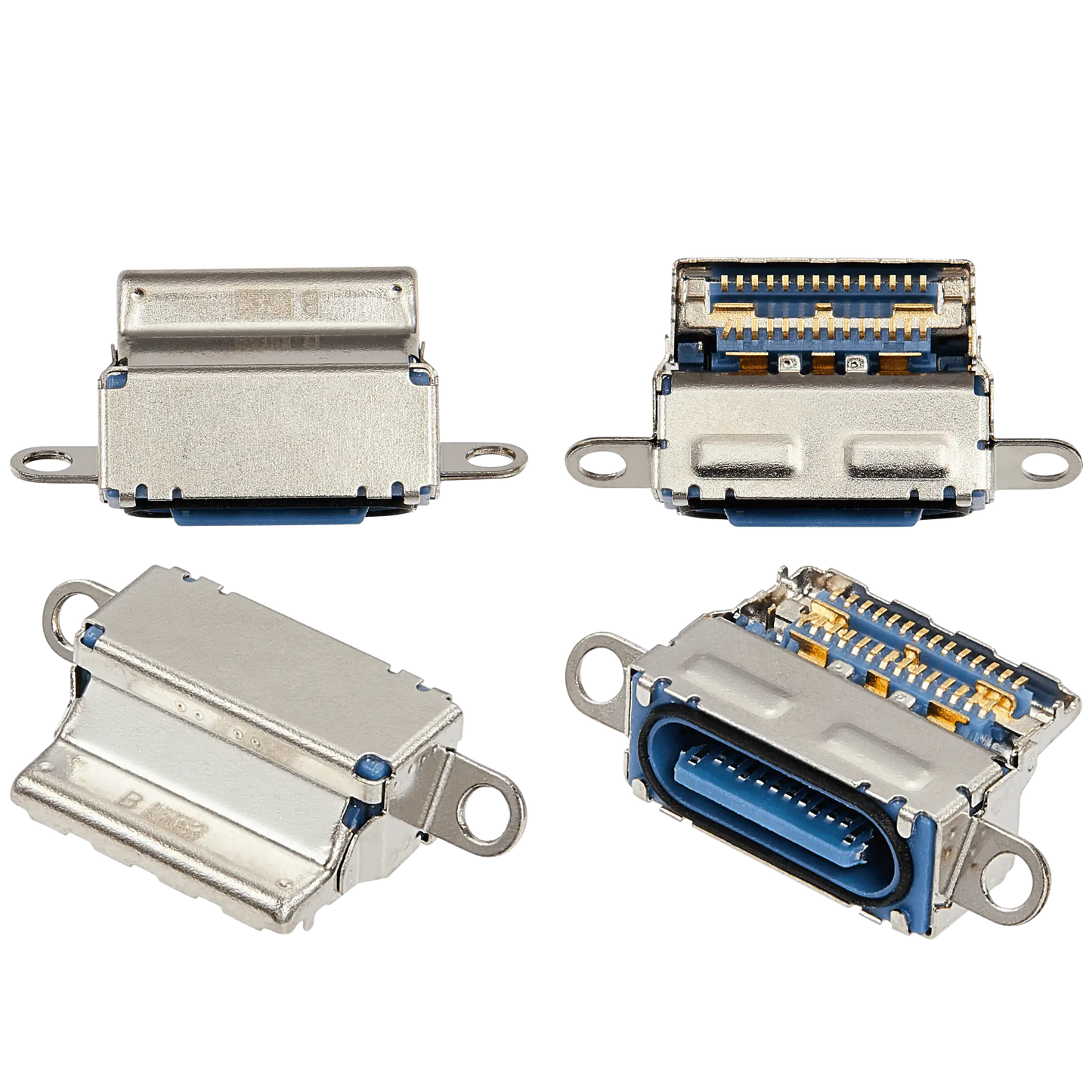 Charging Port Only For iPad 11 (2025) (Soldering Required) (Premium) (10 Pack) (Blue)