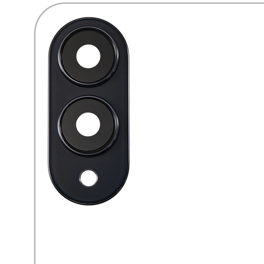 Back Camera Lens With Cover Bezel Ring For Samsung Galaxy S25 Edge (S937) (Titanium Jetblack)