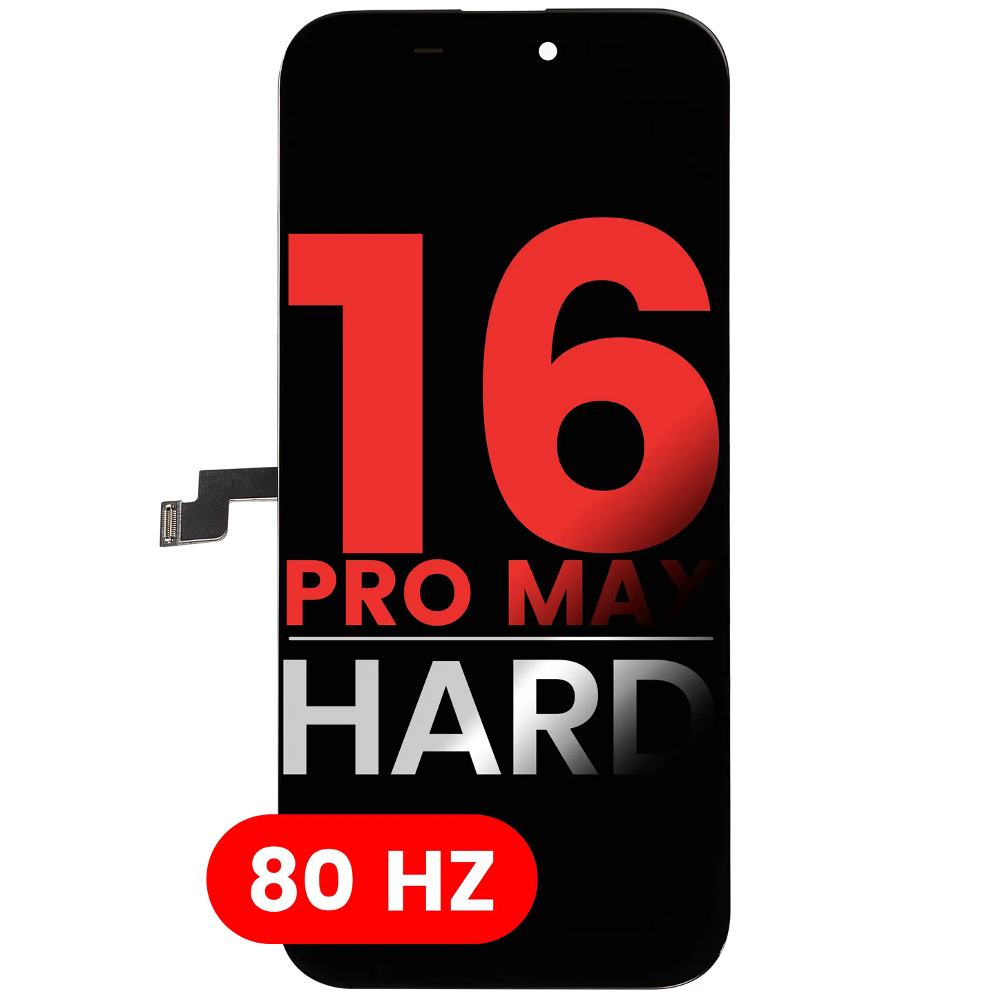 OLED Assembly For iPhone 16 Pro Max (Aftermarket Plus: Hard) (80Hz)