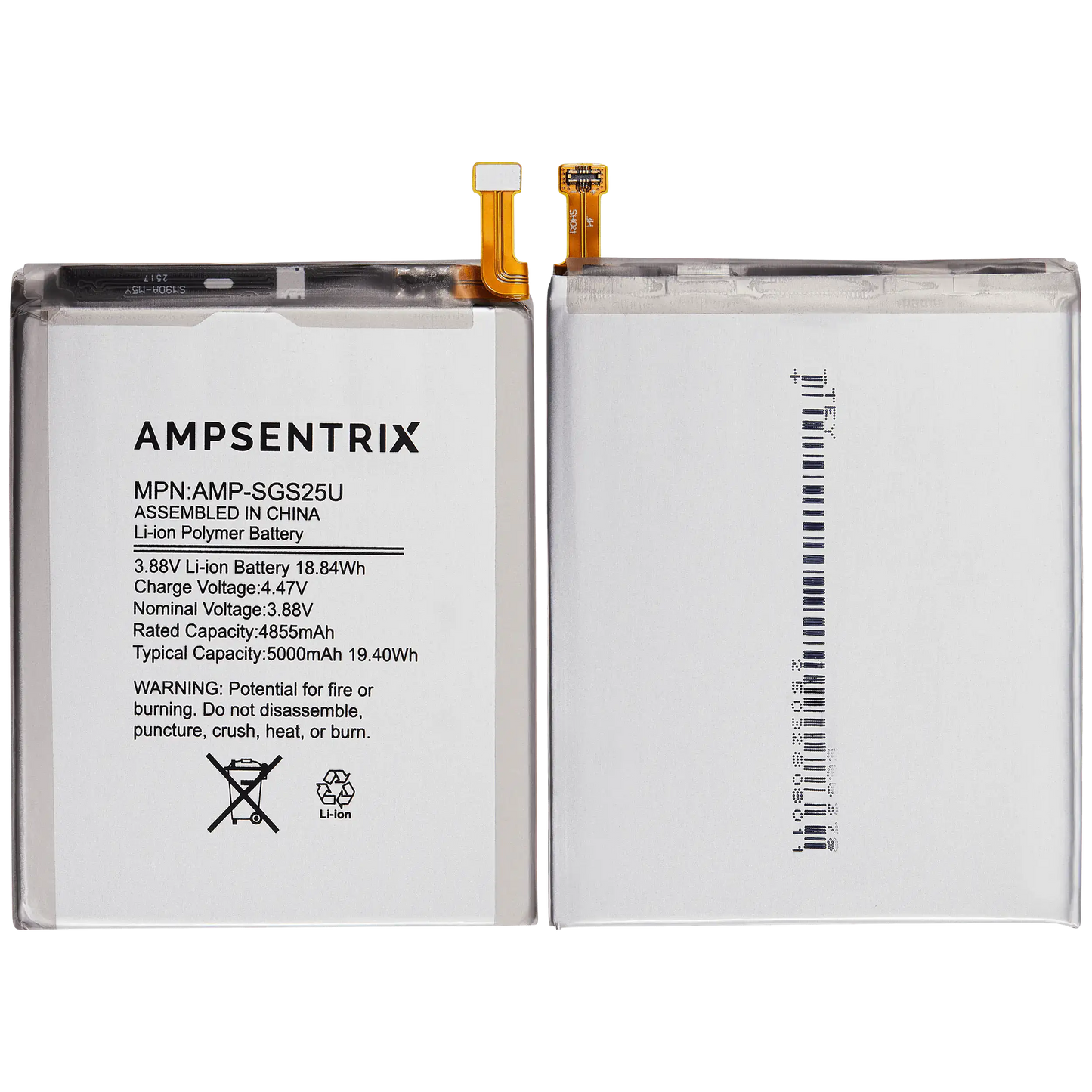 Replacement Battery For Samsung Galaxy S25 Ultra (AmpSentrix Pro)