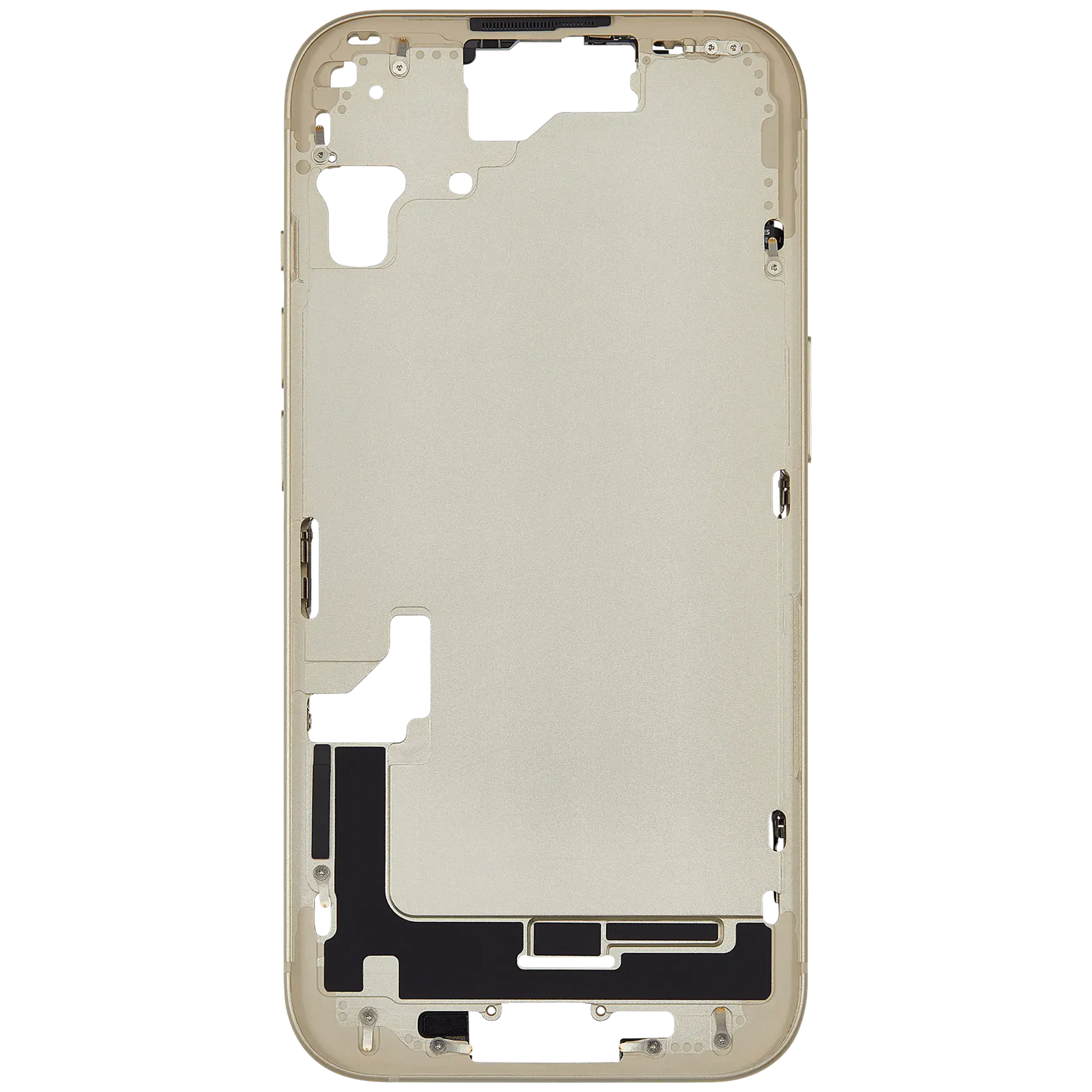 Mid-Frame Housing W/ Small Parts For iPhone 15 (US Version) (Used OEM Pull: Grade A) (Yellow)