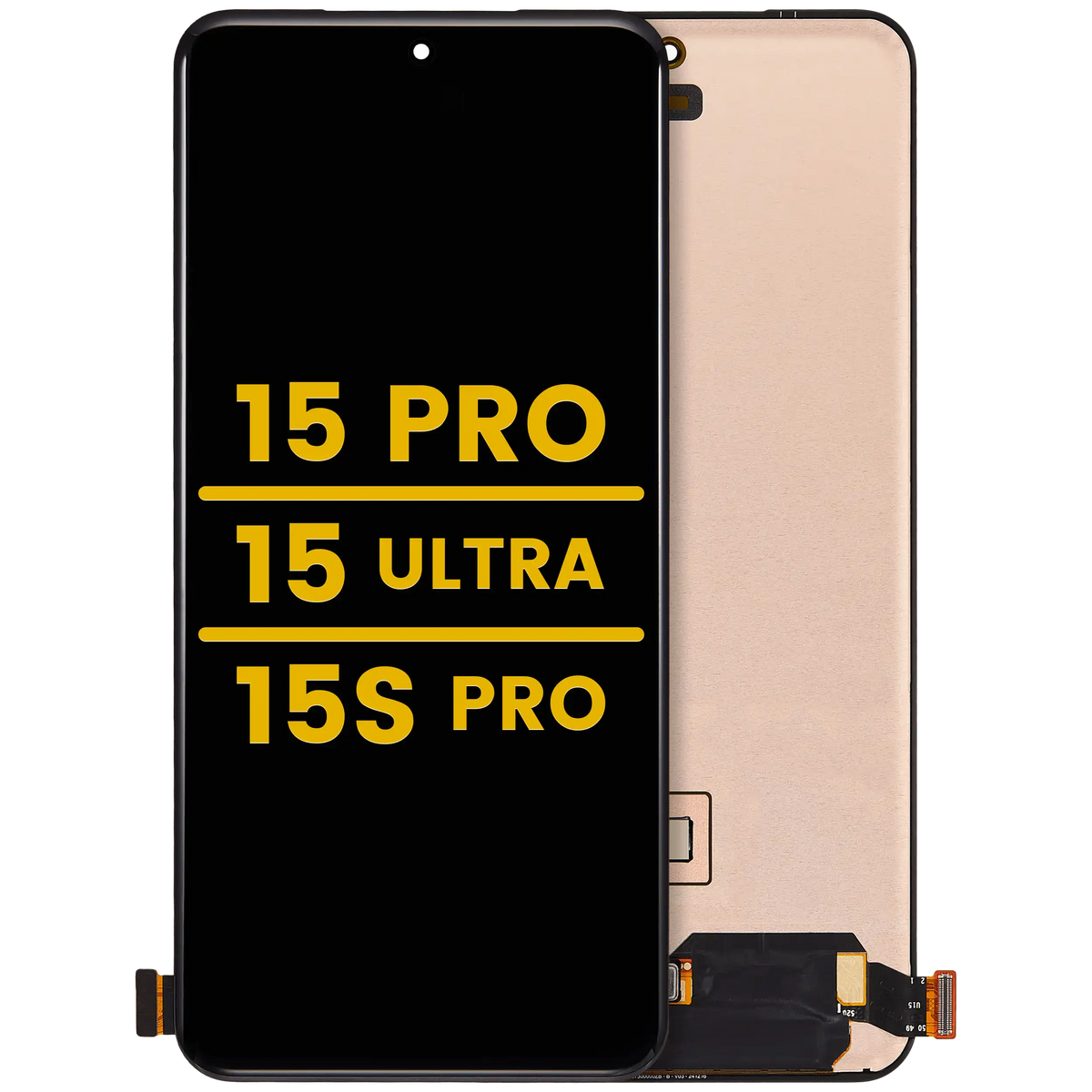 OLED Assembly Without Frame For Xiaomi 15 Pro / Xiaomi 15 Ultra (Refurbished) (All Colors) – replacement part product view – OLED Display Replacement for phone repair