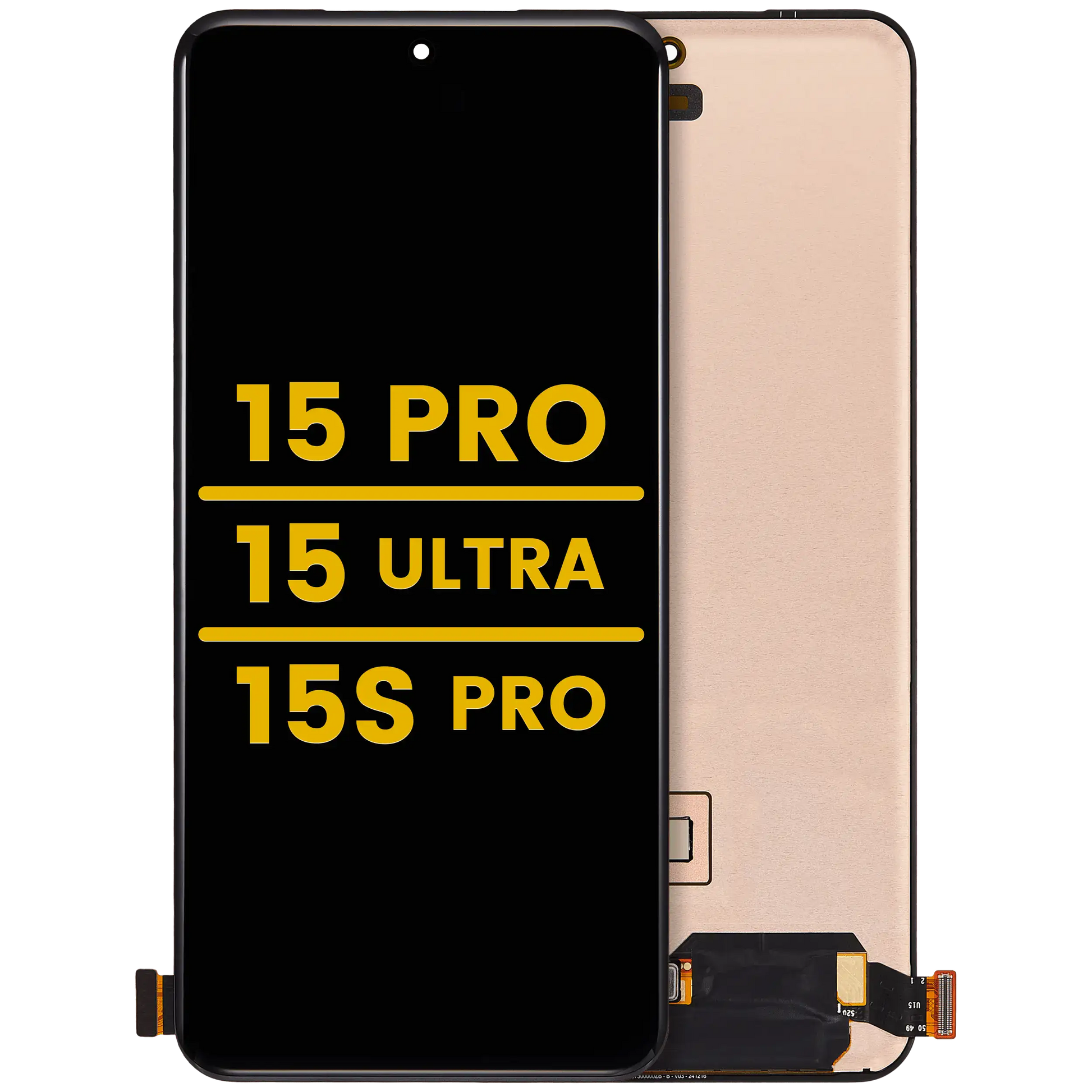 OLED Assembly Without Frame For Xiaomi 15 Pro / Xiaomi 15 Ultra (Refurbished) (All Colors) – replacement part product view – OLED Display Replacement for phone repair