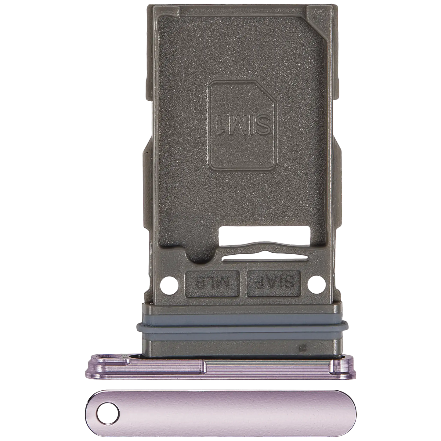 Single Sim Card Tray Compatible For Samsung Galaxy S22 5G / S22 Plus 5G (Bora Purple)