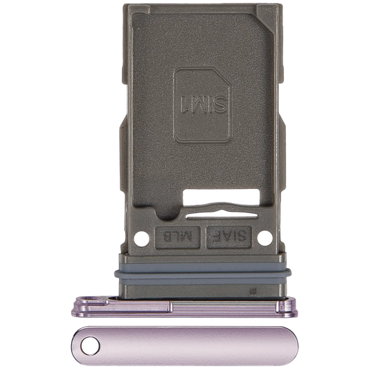 Single Sim Card Tray Compatible For Samsung Galaxy S22 5G / S22 Plus 5G (Bora Purple)