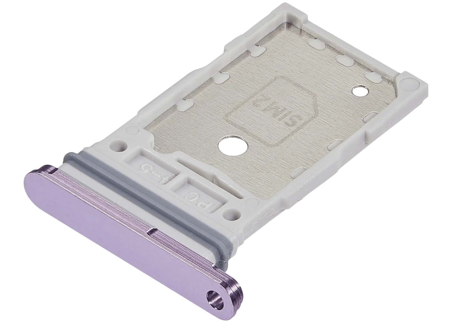 Dual Sim Card Tray Compatible For Samsung Galaxy S22 5G / S22 Plus 5G (Bora Purple)