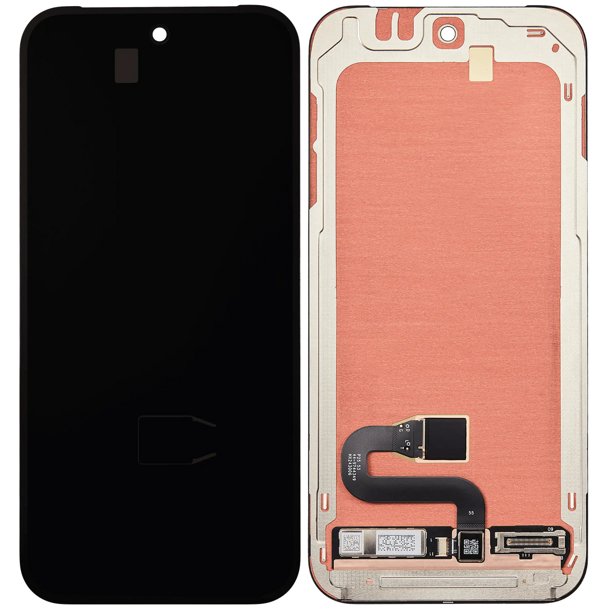 OLED Assembly With Frame (With Fingerprint Sensor) Compatible For Google Pixel 10 (Refurbished) (All Colors) - repair component detailed angle