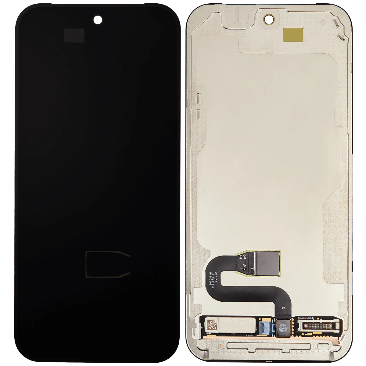 OLED Assembly With Frame (With Fingerprint Sensor) Compatible For Google Pixel 10 Pro (Refurbished) (All Colors) - repair component detailed angle