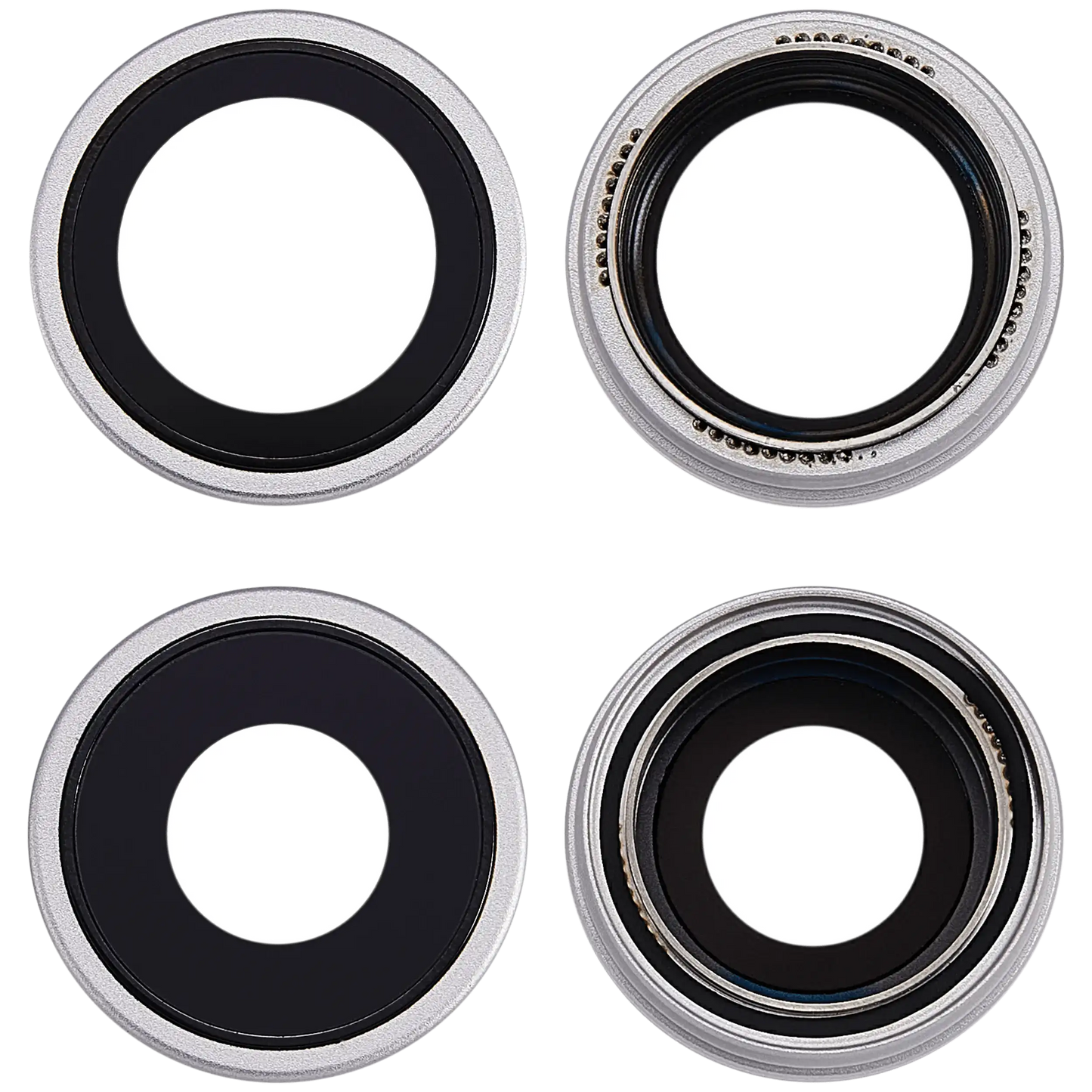 Back Camera Lens With Bracket & Bezel For iPhone 17 (Premium) (White)