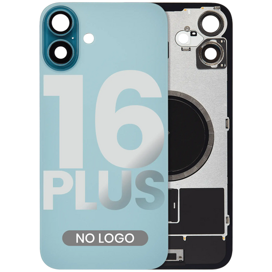 Back Glass w/ MagSafe Magnet For iPhone 16 Plus (Aftermarket) (Teal) (No Logo)